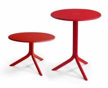 Step Nardi round garden table, 60 cm, made of certified red material