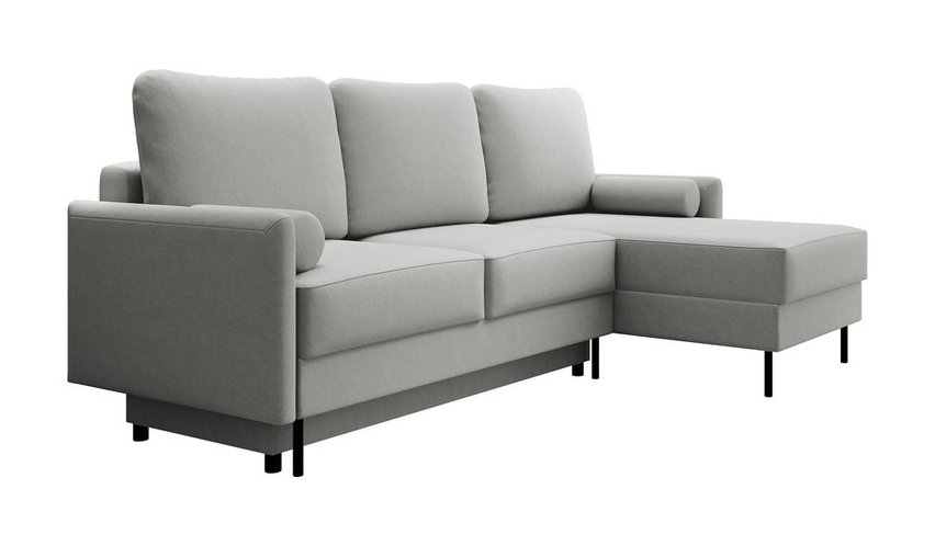 Tomonde L-shaped corner sofa with sleeping function with universal container