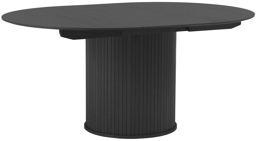Table extensible Gativel 120-167 cm lattes chêne noir