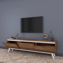 Denoa TV cabinet 180 cm walnut