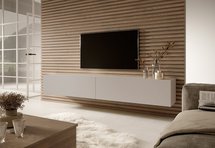 Bisira TV cabinet 200 cm Gray beige