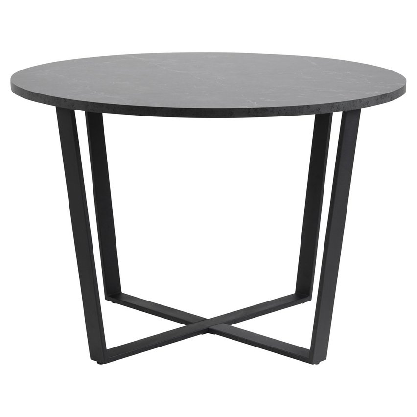 Adhafera table black diameter 110 cm