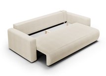 Ajwar three-seater sofa with Curio 09 container, hydrophobic chenille