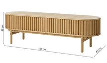 Yoffers TV cabinet 160 cm oak