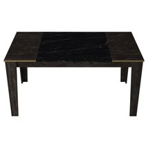 Chistled Dining Table 145x85cm Black