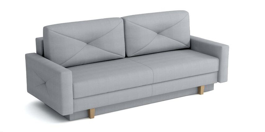 Lartes three-seater sofa bed with storage (Fabric: Monolith 84, Legs: Natural)