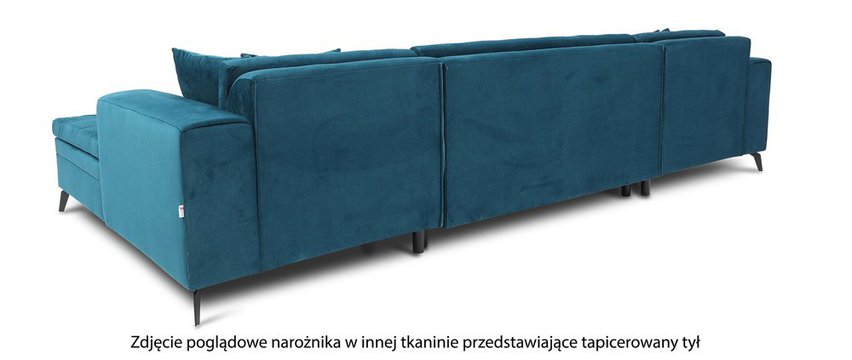 Corner sofa with sleeping function Correly U-shaped (Fabric: Nube 20)