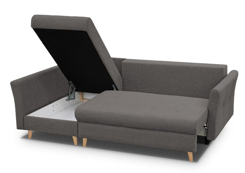 Lafre corner sofa bed with storage (Fabric: Gemma 93, Side: Left)