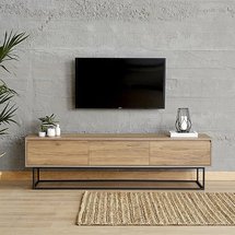 Pipirima TV cabinet black/walnut 180 cm