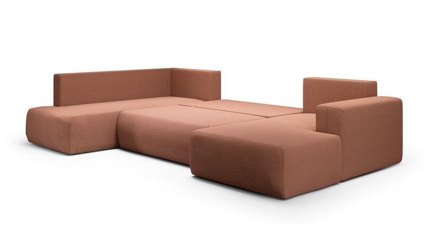 Corner sofa with sleeping function Lummi U-shaped Aragon 56 right-hand side