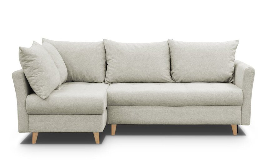 Lafre corner sofa bed with storage (Fabric: Gemma 06, Side: Left)