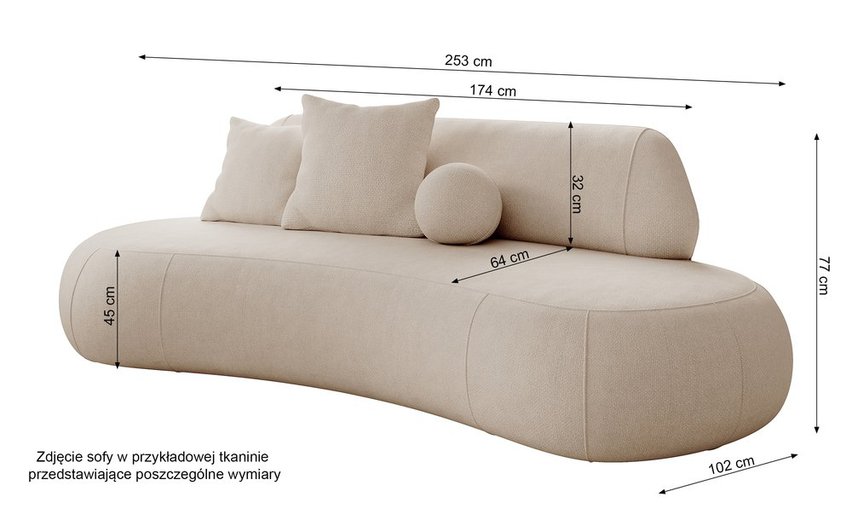 Balme Storm 85 three-seater sofa in easy-to-clean fabric