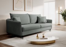 Volio three-seater sofa with black legs