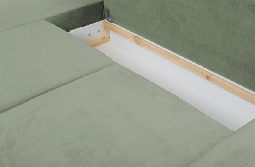Corner sofa with sleeping function Stoverto (Fabric: Element 11, Side: Right)