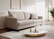 Volio three-seater sofa with black legs