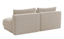 Leanno three-seater sofa with Loop 03 boucle container