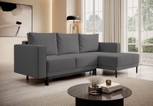 Rodario mini corner sofa with sleeping function and Castel 93 right-handed bedding container