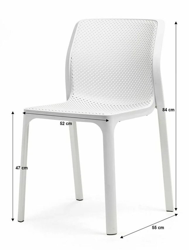 Bit Nardi garden chair made of certified white material