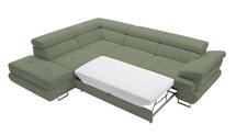 Corner sofa with sleeping function Zarano (Fabric: Element 11, Side: Right)