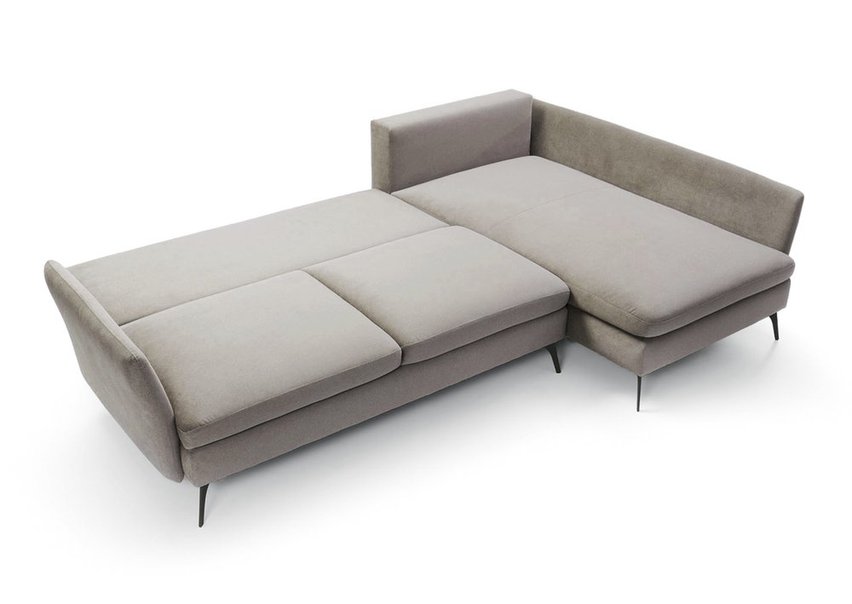 Demisbal corner sofa bed (Fabric: Milton New 14, Side: Left)