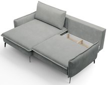 Corner sofa with sleeping function Glossy L-shaped Aphrodite 21 left-hand side