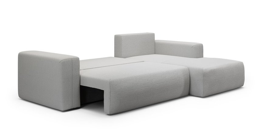 Corner sofa with sleeping function Lummi L-shaped Aragon 80 right-hand side