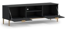 Lartti TV cabinet 150 cm two-door portland ash black