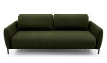 Neva three-seater sofa with Magic Velvet 2295 container, hydrophobic velor fabric, black legs