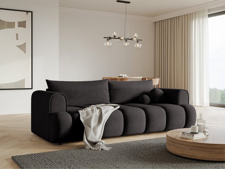 Dandelino three-seater sofa with sleeping function Magic Velvet 2273 velvet