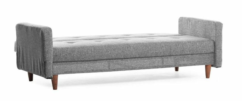 Puloin three-seater sofa bed, light gray