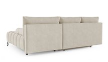 Bareli L-shaped Amon 17 corner sofa bed with storage, hydrophobic velvet, right-hand side