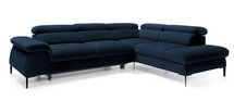 Naverro L-shaped corner sofa bed (Fabric: Monolith 77, Side: Right)