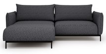 Soliano sofa bed with storage and pouf Impress me 20 chenille