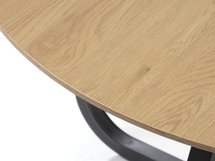 Obleos round table 120 cm oak/black