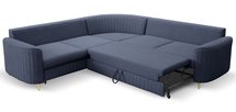 Corner sofa with sleeping function Pantano L-shaped with container (Fabric: Castel 79, Side: Left)