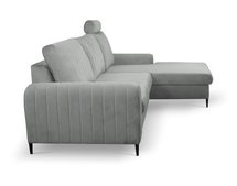 Montago L-shaped corner sofa bed with storage (Fabric: Velluto 15, Side: Right)