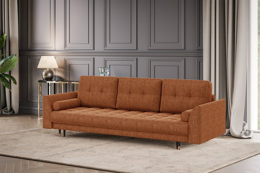 Agriano three-seater sofa with storage Neve 52 wickerwork