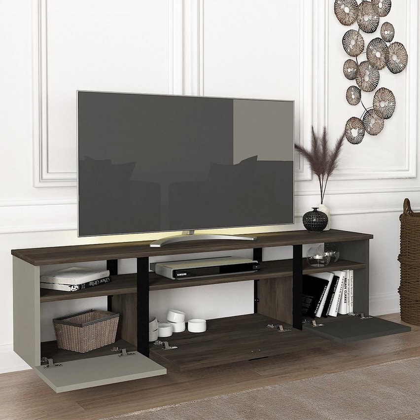 RTV cabinet Niegra 31.5x150 cm gray