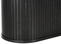 Oval table Gativel 95x180 black oak