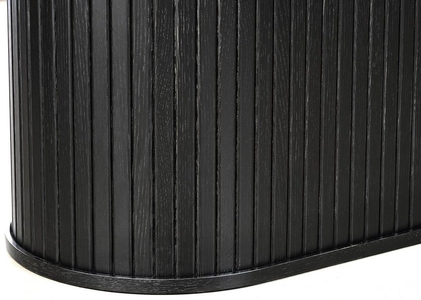Oval table Gativel 95x180 black oak