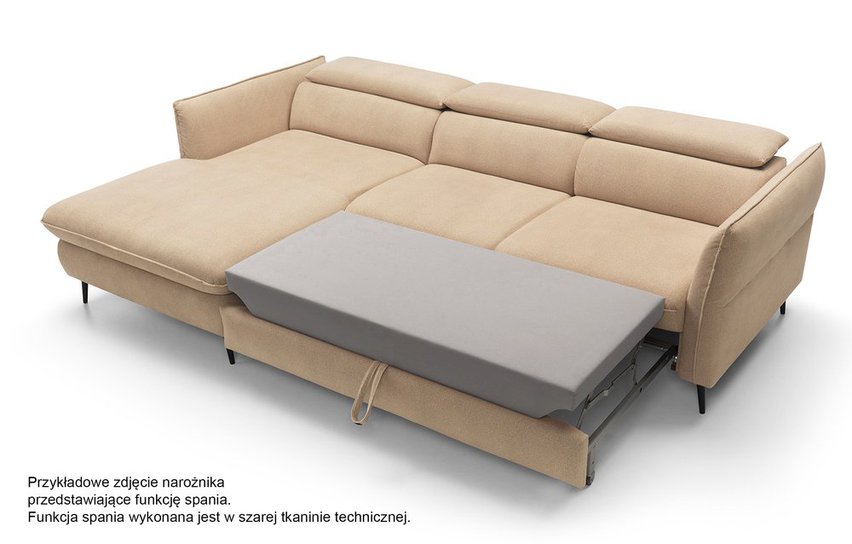 Beira corner sofa bed (Fabric: Element 07, Side: Left)