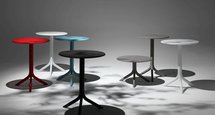 Spritz Nardi round garden table, 60 cm, made of certified light blue material