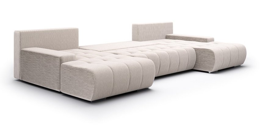 Corner sofa with sleeping function Magliano U-shaped with storage Poso 100 corduroy