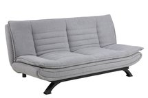 Fridoa sofa 196 cm light gray on black legs