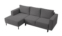 Rodario mini corner sofa with sleeping function and Castel 93 left-handed bedding container