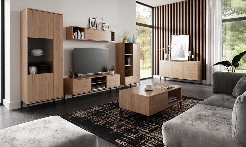 TV cabinet Perila 150 cm hickory