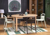 Nelloom extendable table 102-142x102 craft oak