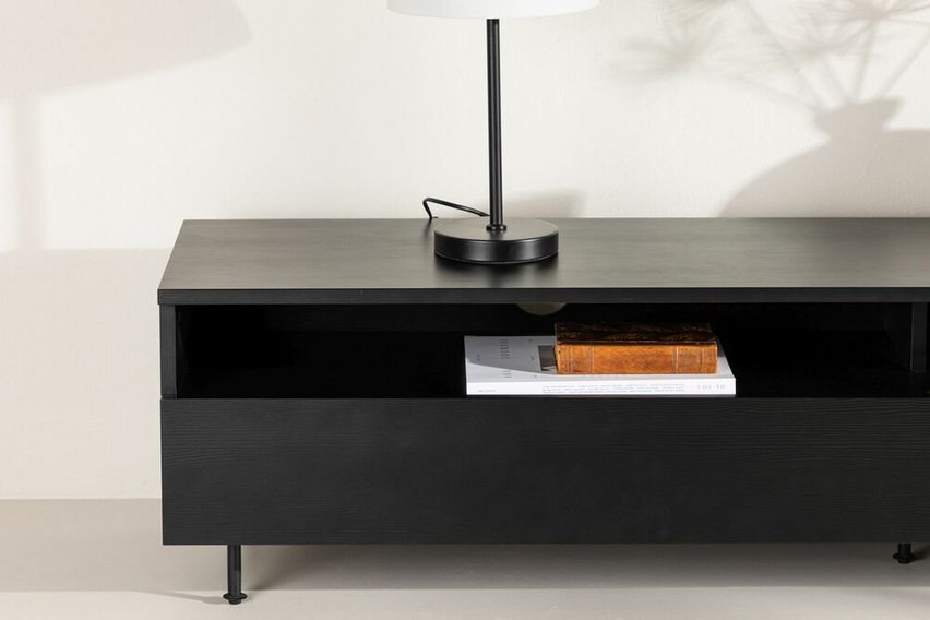 Dimman TV cabinet 180x40 cm black