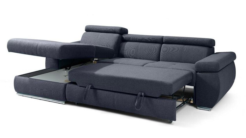 Ararip 276 cm corner sofa bed with adjustable headrests (Fabric: Element 22, Side: Left)