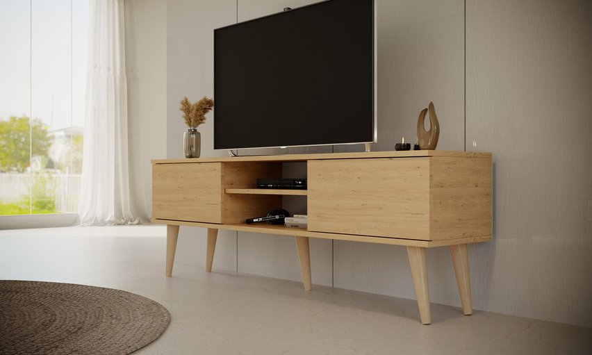 TV cabinet Damally 160 cm artisan oak